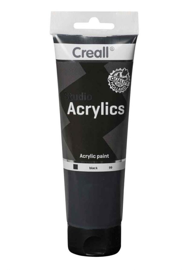 Acryl Farbe - Black - 250ml 