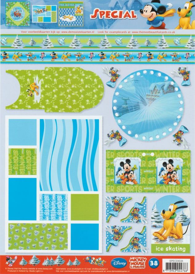 Walt Disney Special - 3DA4 Step by Step Decoupage Sheet