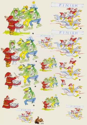 Frogs and Gnomes - 3DA4 Step by Step Decoupage Sheet