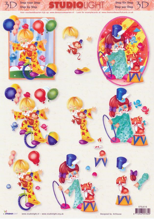 Children - 3DA4 Step by Step Decoupage Sheet