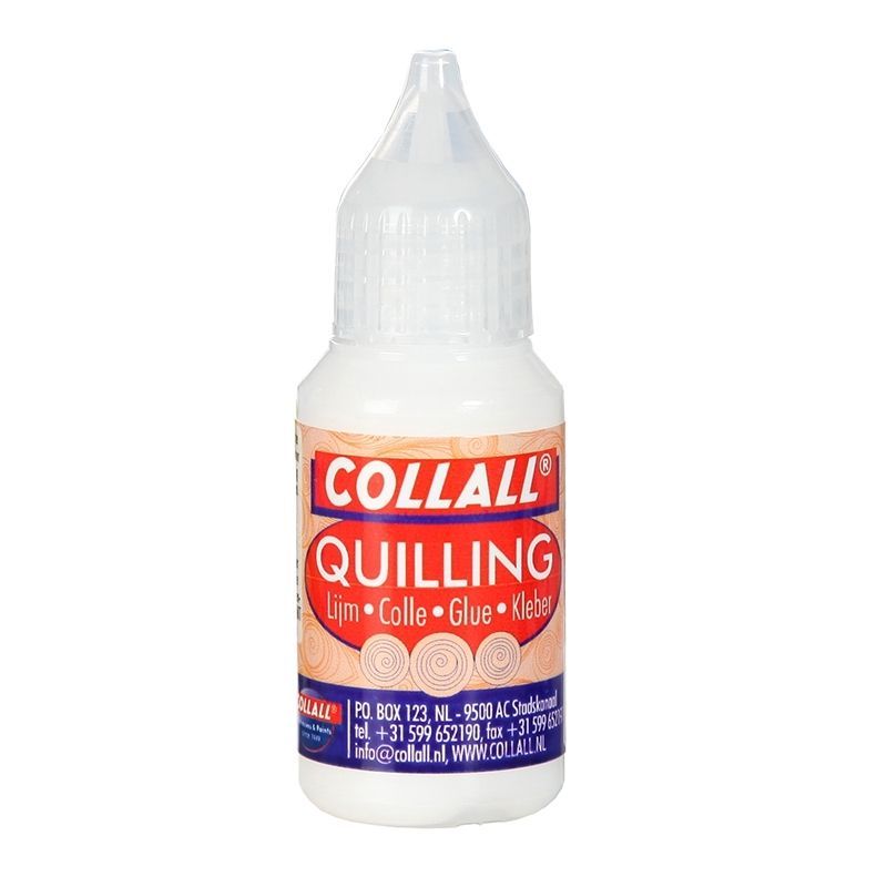 Colle Quilling - 25g - Colle blanche, imperméable, reste souple et devient  transparente en séchant.