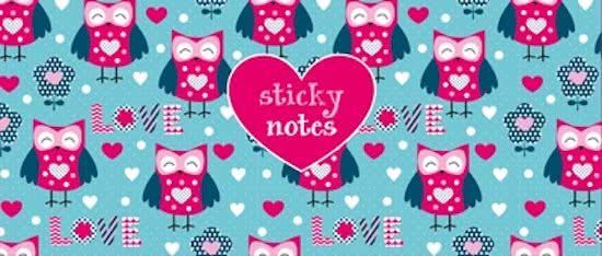 Sticky notes Box - Eulen