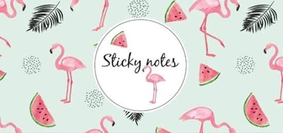 Sticky notes Box - Flamingo