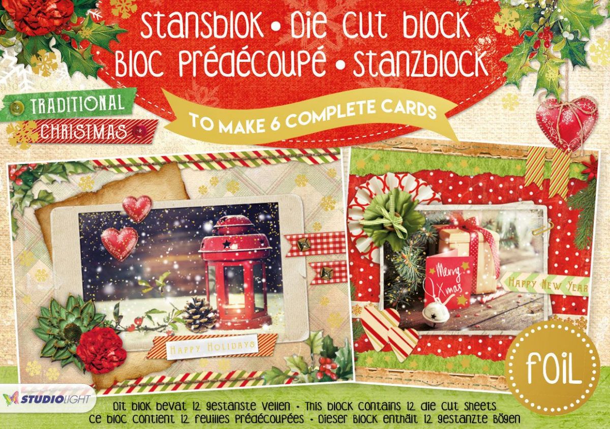Traditional Christmas - A5 Stanzblock  