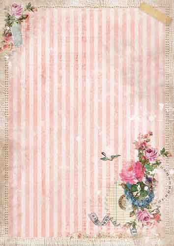 Shabby Chic - Background Paper - Double Face A4