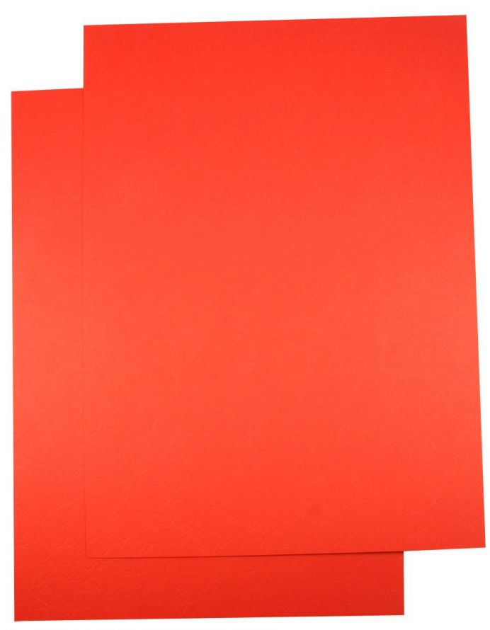 200 Cuir - Crea-Papier Texturé - Carton - A5 - Rouge