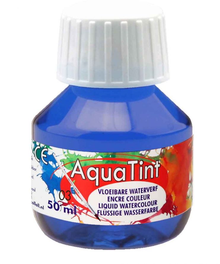 Aqua Tint - Aquarel Verf - Donker Blauw - 50ml