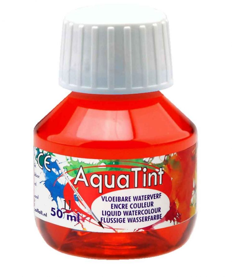 Aqua Tint - Aquarelle Peinture - Rouge Clair - 50ml