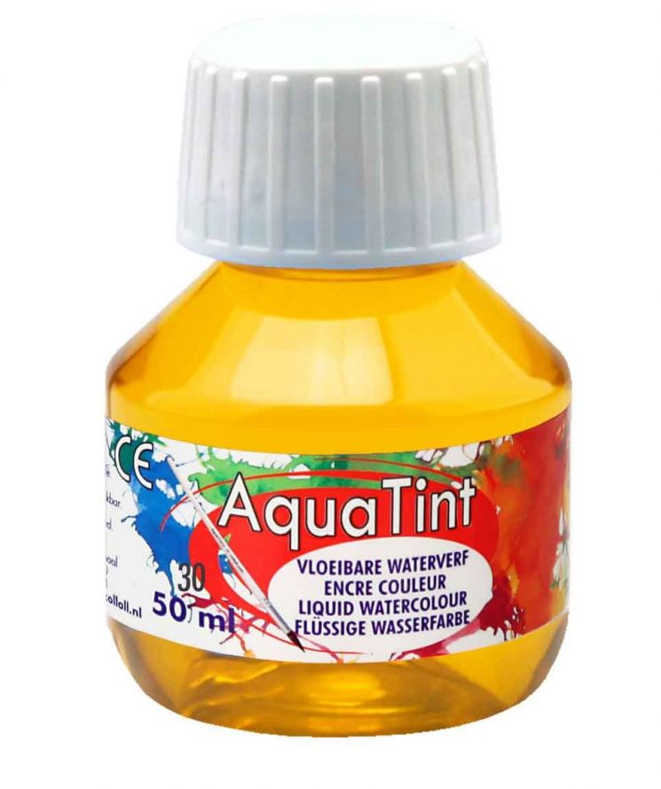 Aqua Tint - Aquarel Verf - Geel - 50ml