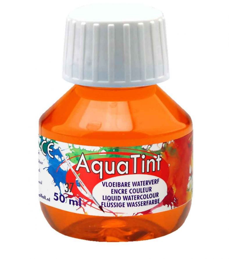 Aqua Tint - Aquarelle Peinture - Orange - 50ml