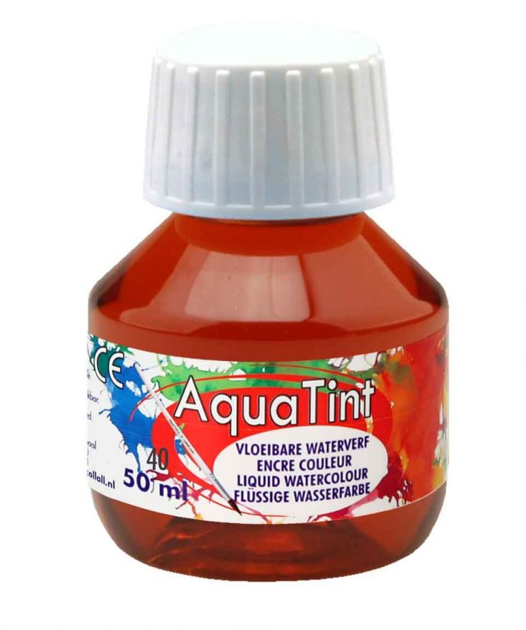 Aqua Tint - Aquarelle Peinture - Brun - 50ml