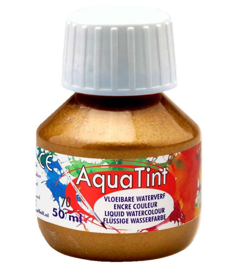 Aqua Tint - Wasserfarbe - Gold - 50ml