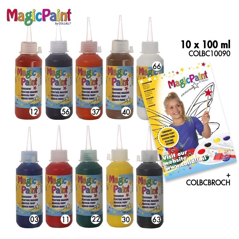 Magic Paint - Assorti 10 Farben x 100 ml