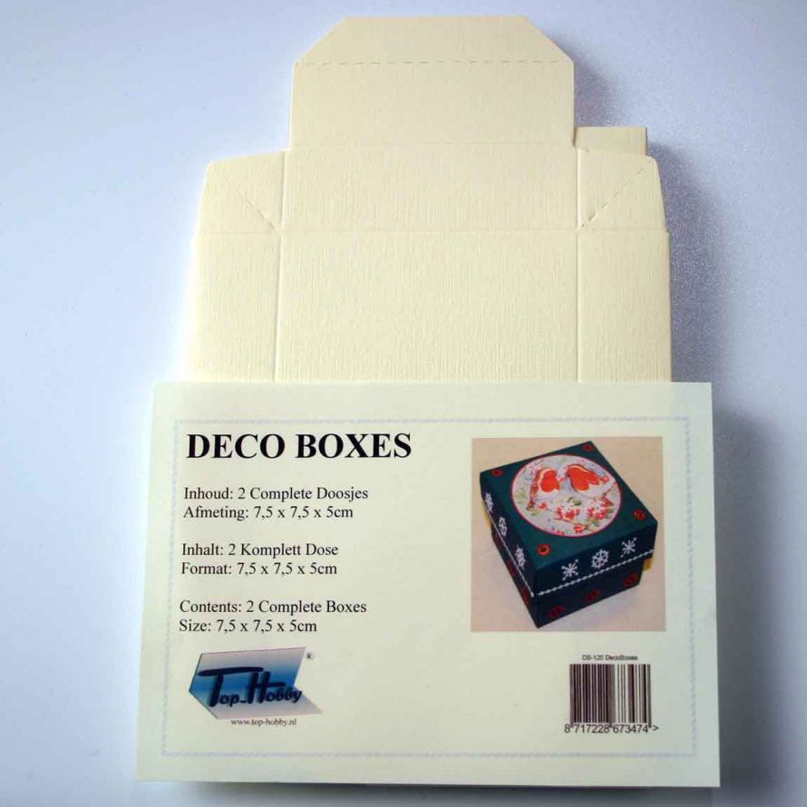 Deco Boxes Package - Square - Cream