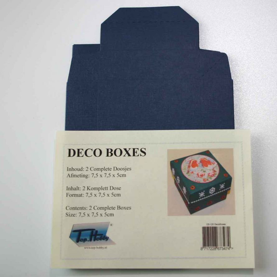 Deco Boxes Package - Square - Dark Blue