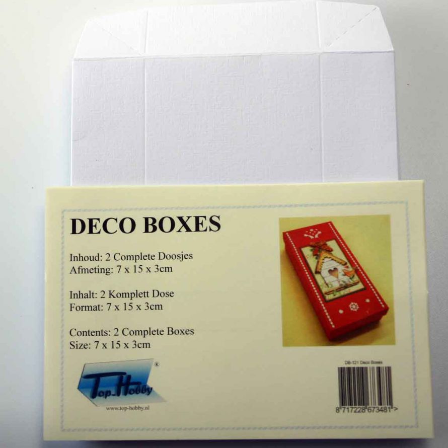 Deco Boxes Packung - Rechteck - Weiß