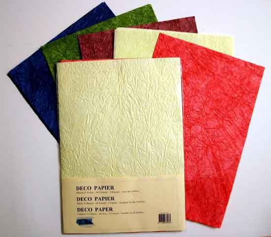 Deco Paper - 15 Sheets - 5 Colours
