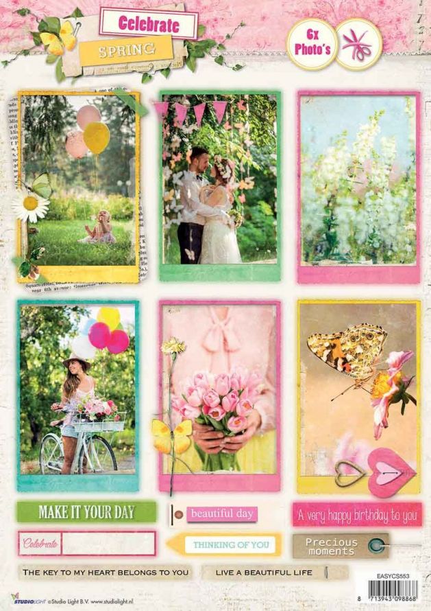 Celebrate Spring - A4 Die-cut Sheet - Photos