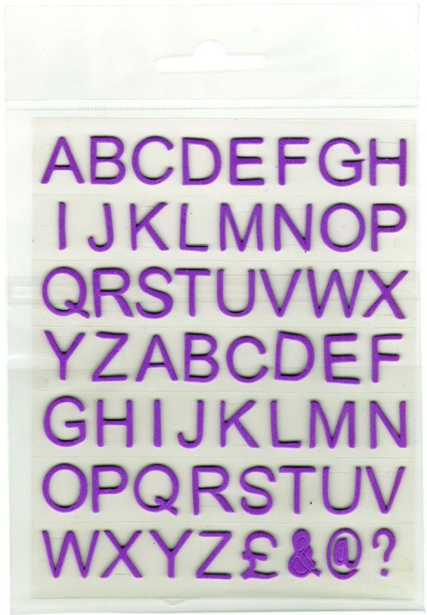 Alphabet - Foam - Purple