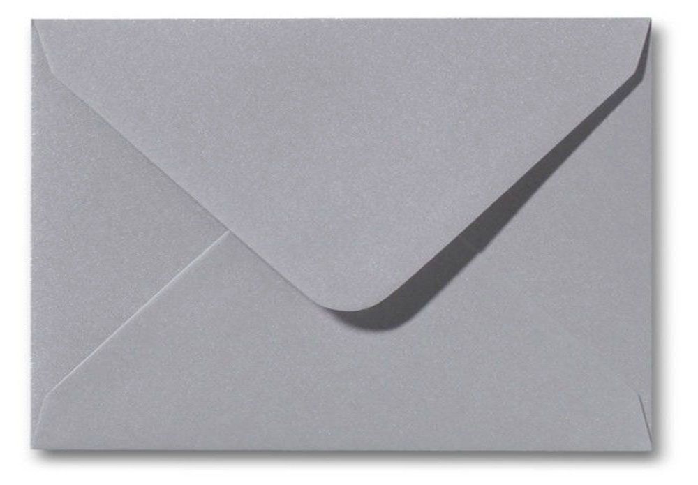 800 Enveloppen - Vierkant - Metallic donker Zilver