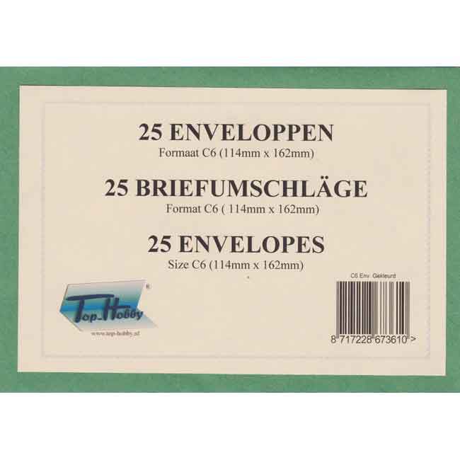 Envelopes Packet C 6- 20 envelopes - Light Green