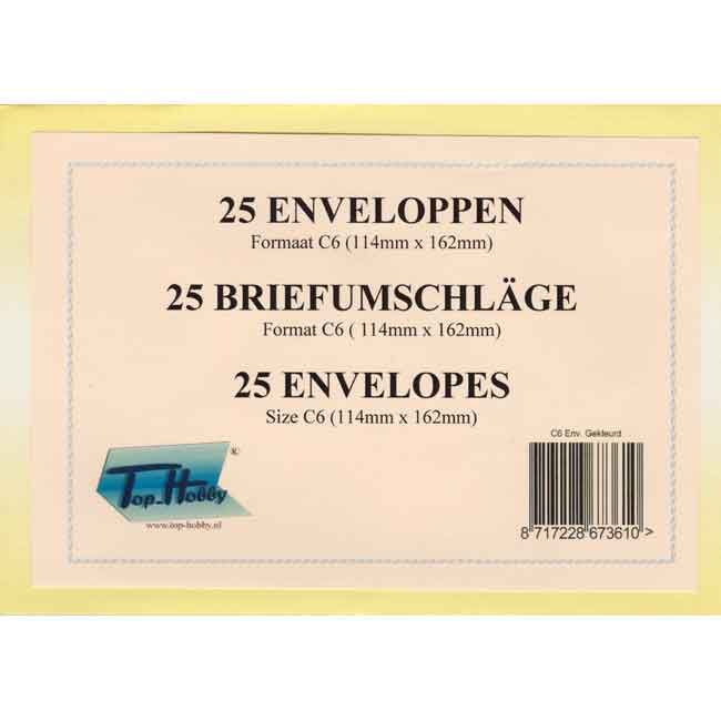 Envelopes Packet C 6- 25 envelopes - Shadow - Yellow