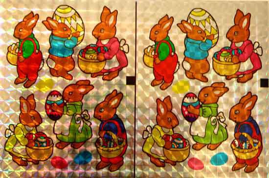 Easter Bunny - Holographic Cutting Stickers