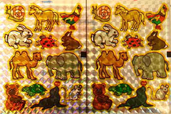 Animals - Holographic Cutting Stickers