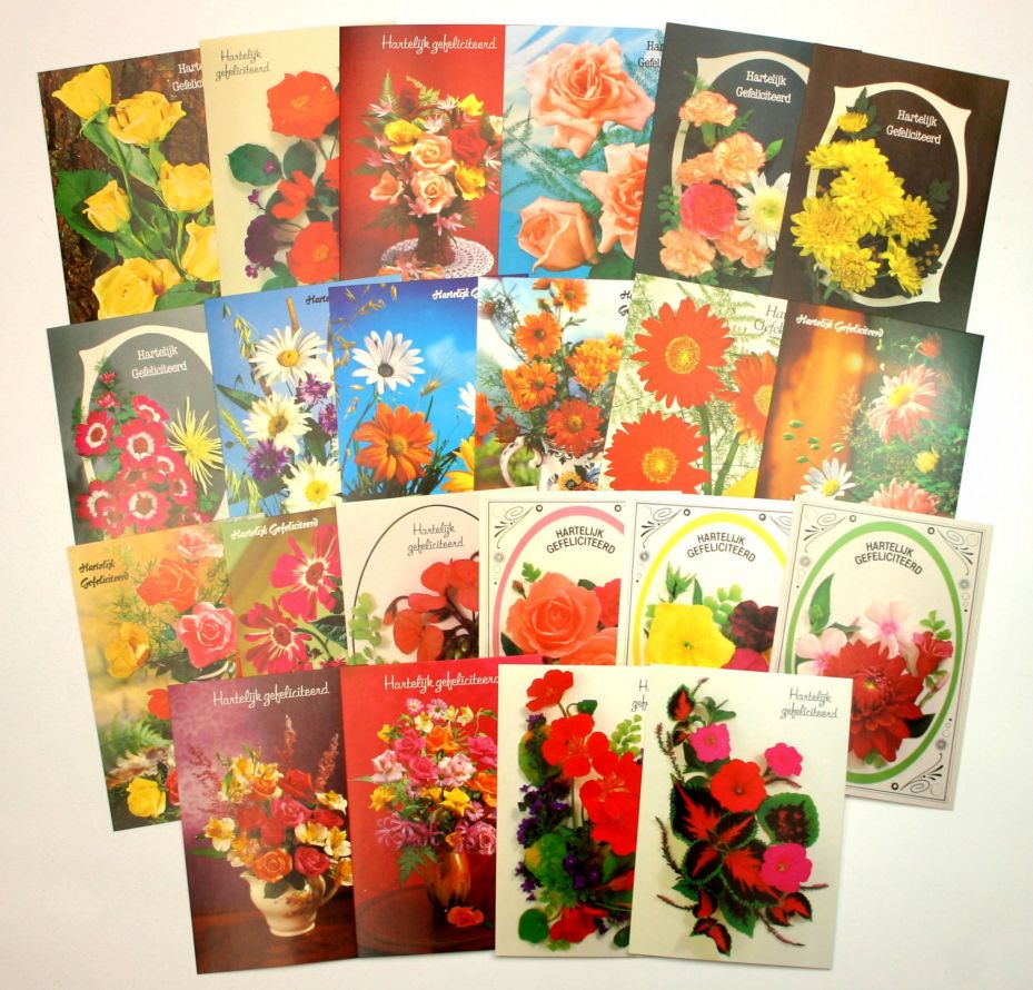 100 Pakjes Aanzichtkaarten - Bloemen