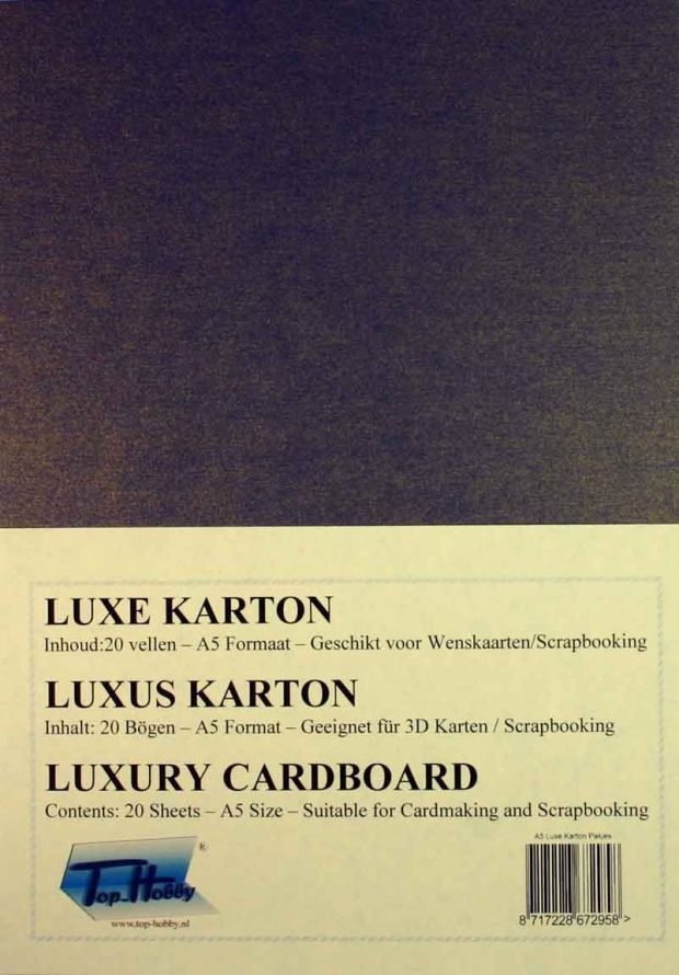 Luxus A5 Karton Packung - Metallic Perlmutt Blau - 20 Bögen