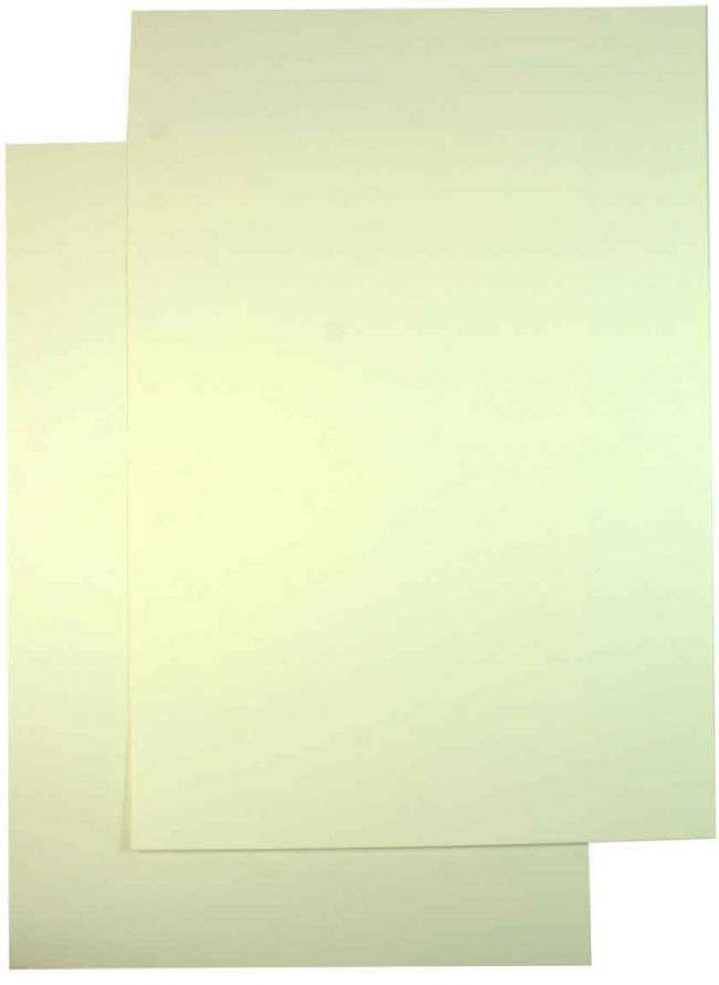 Luxery A5 Cardboard Package - Light Ivory with structure  - 200 Sheets