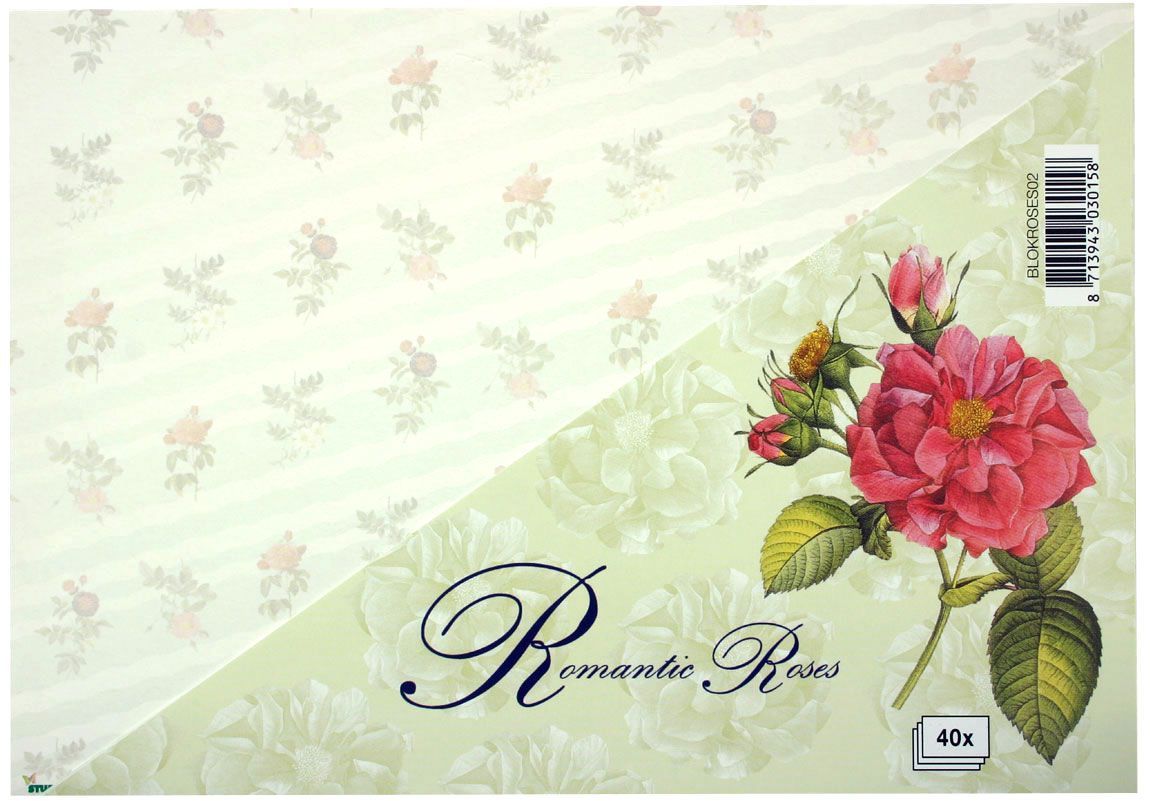 Romantic Roses - Afbeelding Kartonblok
