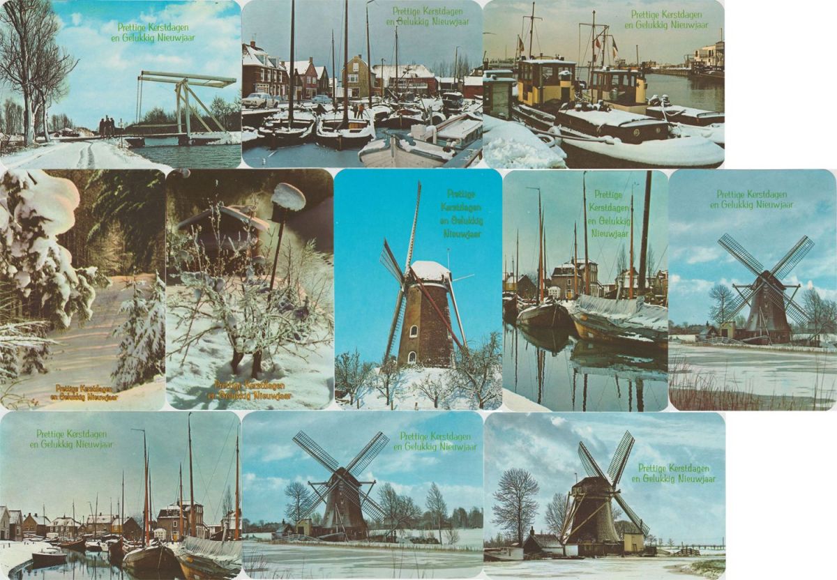 100 Nostalgische Kerst en Nieuwjaars Ansichtkaarten - Niederländisch