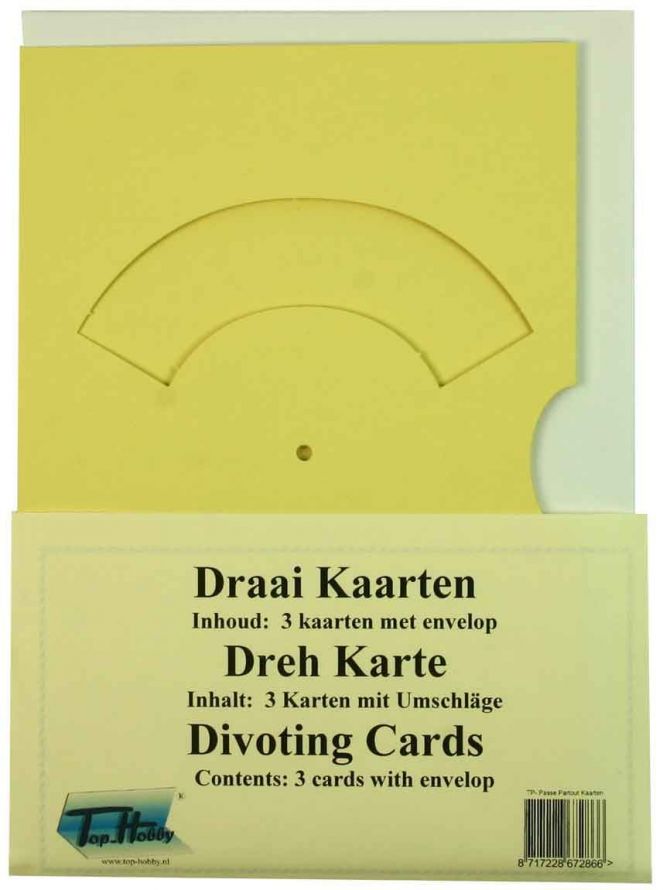 Divoting Cards Bags - Chamois - 3 Cards, enveloppes and split pins