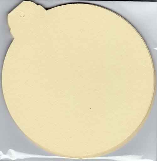 Paquet Boule de Noël Cartes - Crème - Ø 12cm