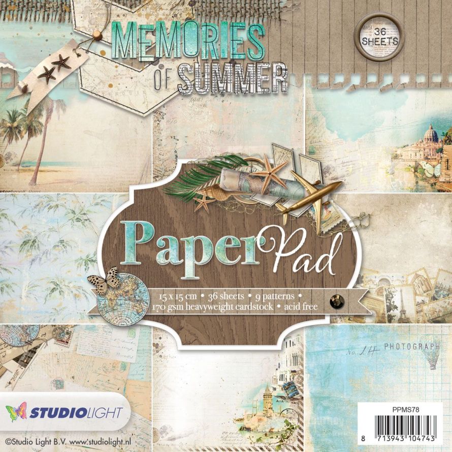 Memories of Summer - Paper Pad - 170g Karton 