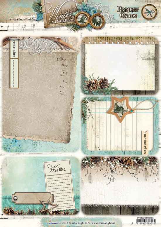 Winter Memories - Project Cards Die-cut sheets