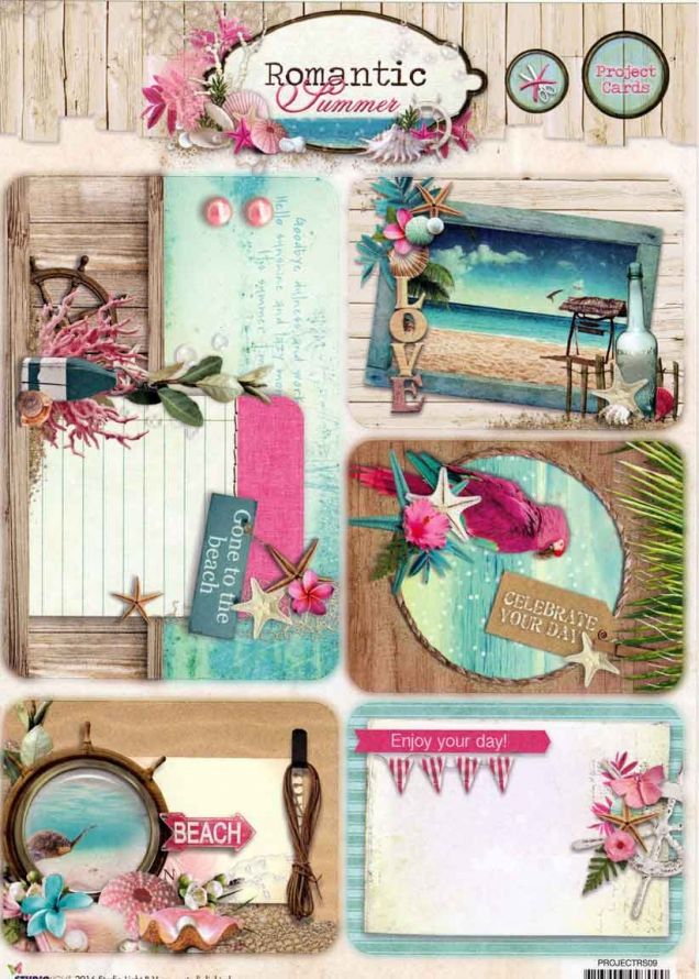 Romantic Summer - Project Cards Die-cut sheets