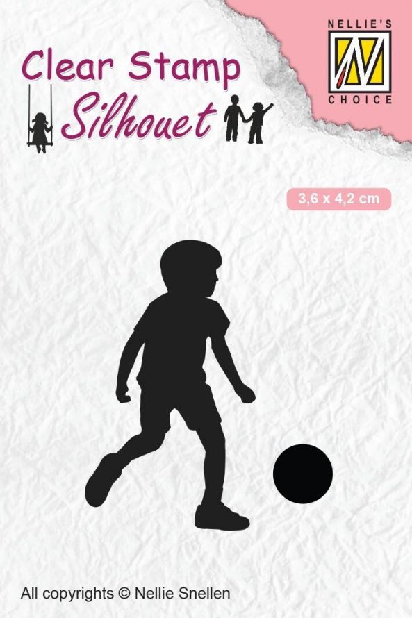 Transparante Stempel - Silhouette  Football Player