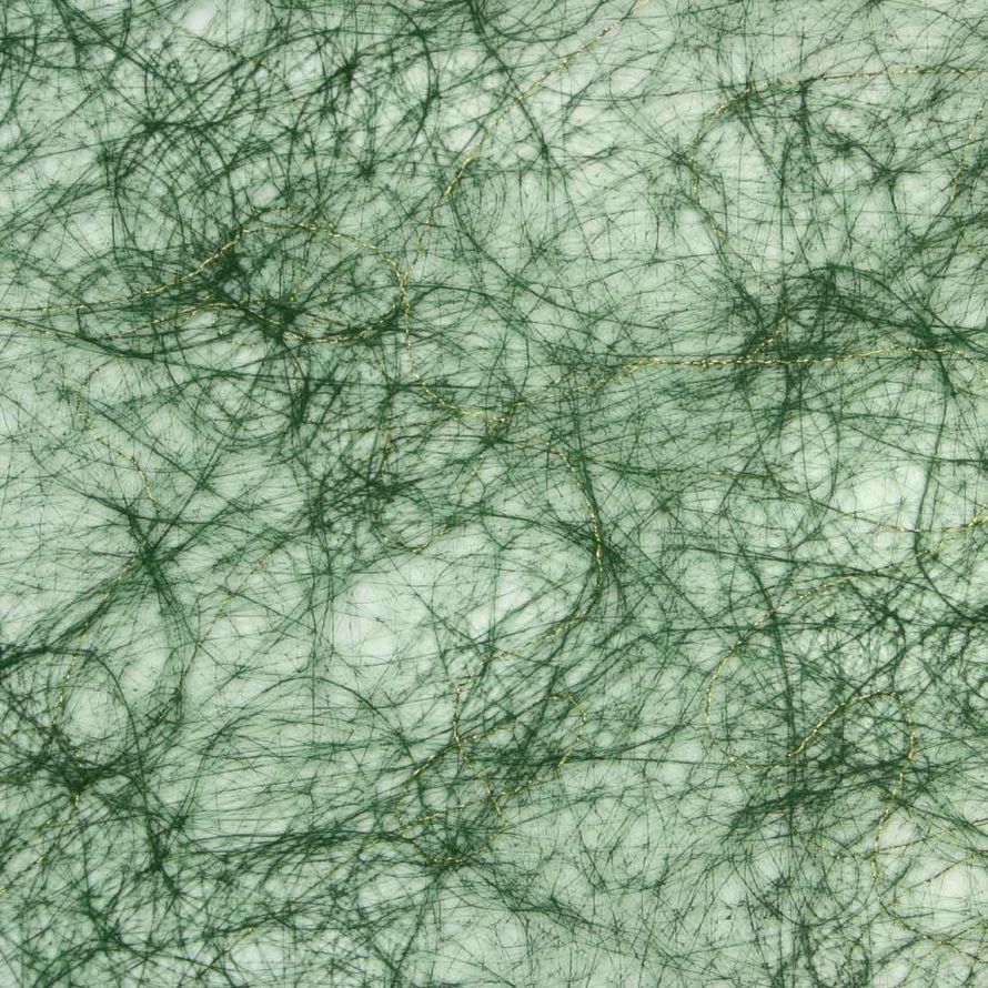 Spinnenweb de Luxe - Papier Rol - Donker Groen - 25M x 60cm