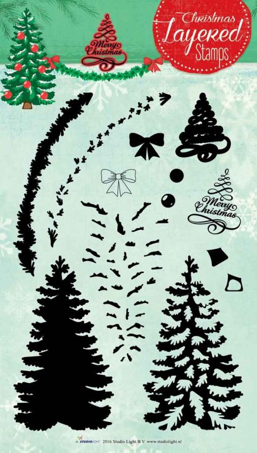Christmas - Layered Clear Stamp - A5 Size