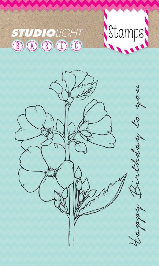 Flowers - Happy Birthday to you - Clear Stamp - A6