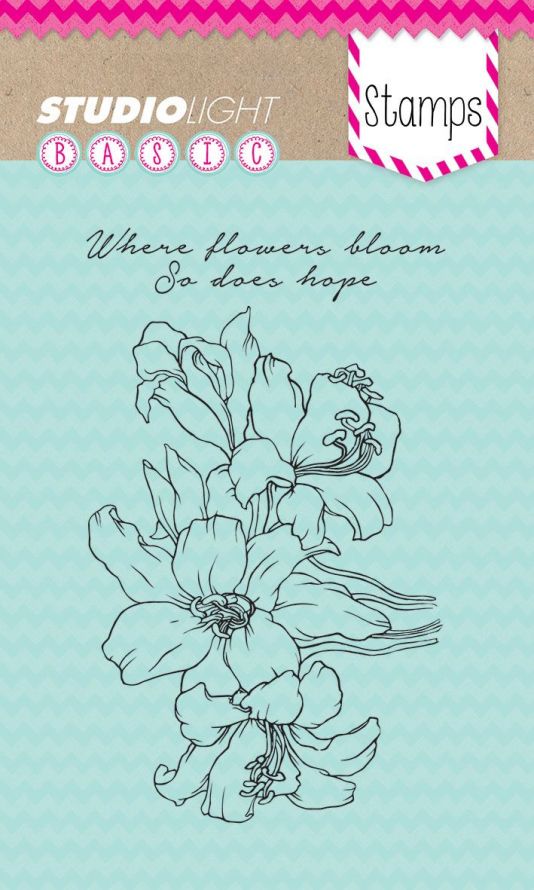 Flowers - Where flowers bloom So does hope - Clear Stamp - A6