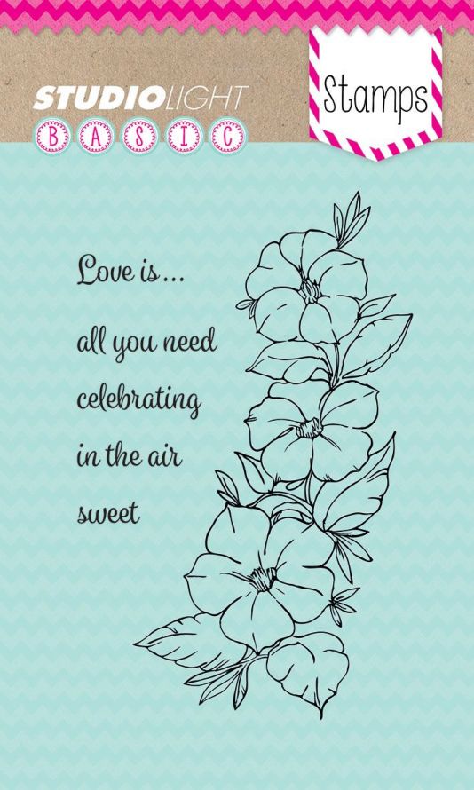 Flowers - Love is... all you need celebrating in the air sweet - Clear Stamp - A6