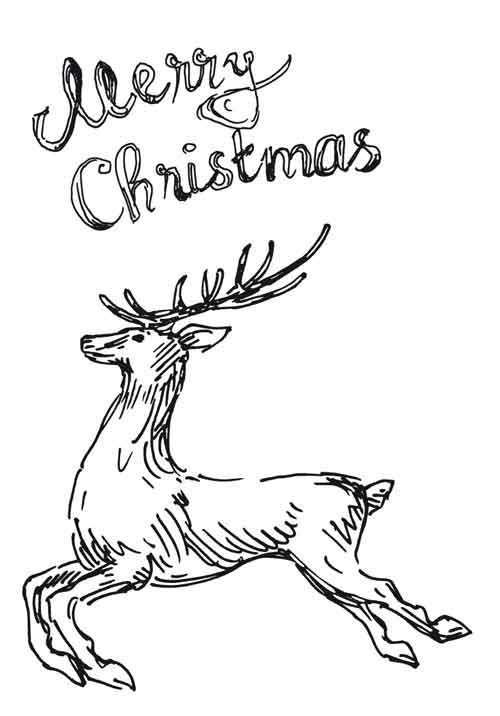 Merry Christmas - Clear Stempel - A6