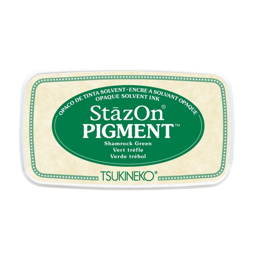 Ink Pad - Stazon Pigment - Shamrock Green - 9,7 x 5,5cm 