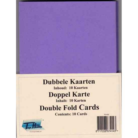 Cartes Double - Violet