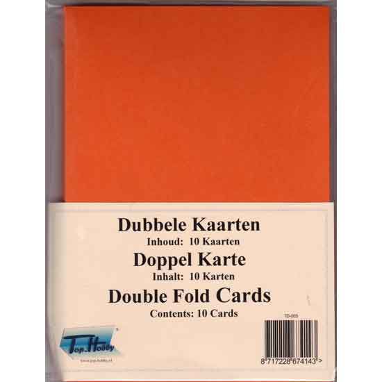 Cartes Double - Orange