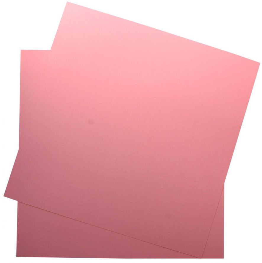 100 Scrapbook Cardboard Sheets - Pink - 240g