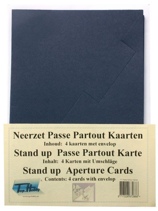 Square Stand Up Cards Package - Dark Blue